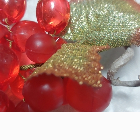 Red Decorative Grape Clusters - Picture 3 of 3